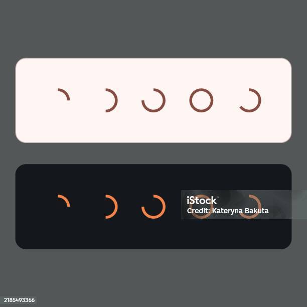 Indicators In App Progress Indicators Various States For App Design Stock Illustration ...