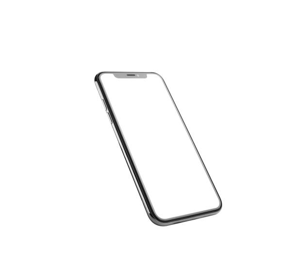 istock Smartphone mockup with blank screen for template banner. Clipping path. 2185493604