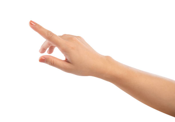 istock Female hand gesture isolated on white background, clipping path. 2185493850