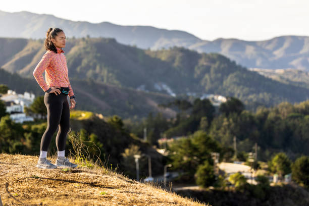 istock Asian Woman Trail Runner 2185501791