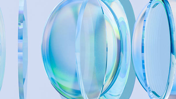 istock colorful translucent glass lenses, Rotate, glow spectrum, dispersion glass blocks spin, bright holographic, Abstract transparent glossy textile, optical technology, 3d render 2185502743