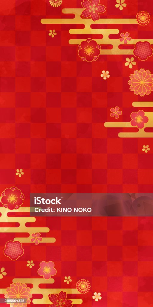 Red Subtle Japanese Patterns Red Japanese Pattern Backgrounds Web Graphics Stock Illustration ...