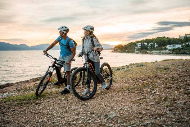 istock Sunrise Ebike Adventure by Seaside 2185505384