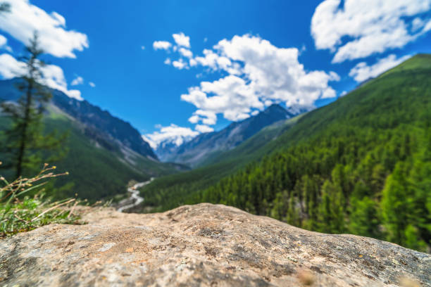 istock empty stone surface on the backgound of mountains valley 2185507524