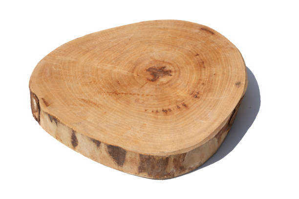 istock A piece of wood on a white background 2185510565