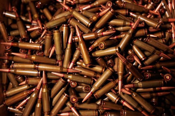 istock close-up in professional military training ground for a professional firearm machine gun 2185512687