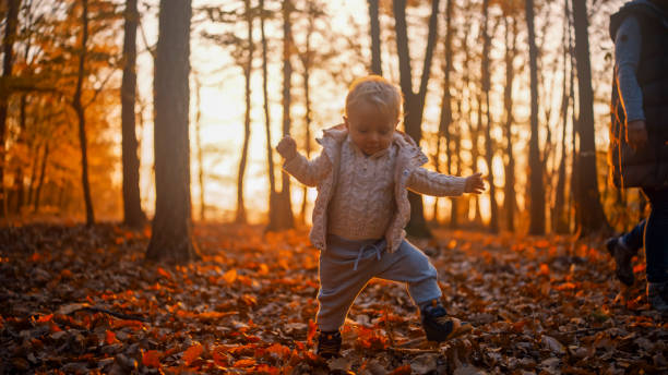 Autumn Adventure with Mother and Child