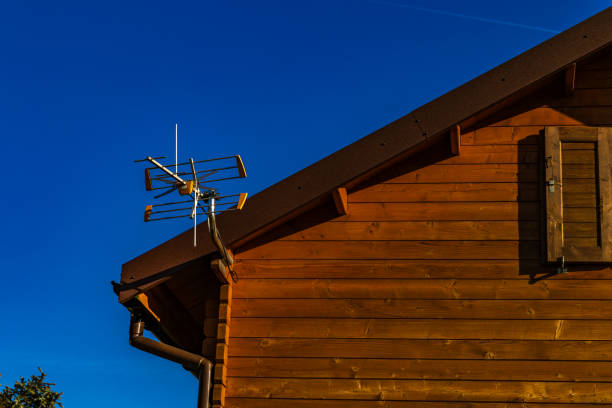 istock Antenna for receiving terrestrial television 2185514402