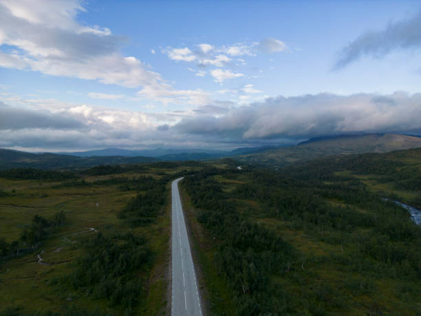 istock wilderness road sweden from above 2185521299