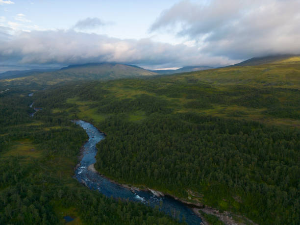 istock wilderness road sweden from above 2185521325