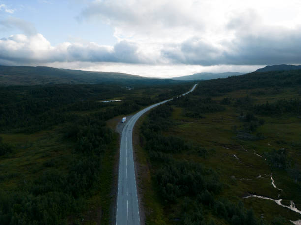 istock wilderness road sweden from above 2185521342