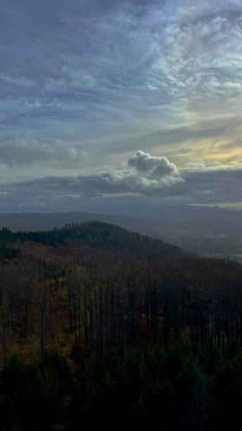istock Autumn in the mountains, autumn mountains from above. Drone view. 2185521362