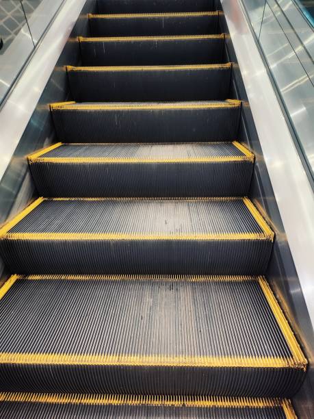 istock Close up of escalator staircase 2185521780