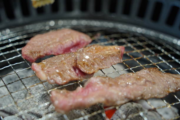 istock Grilled beef on the barbecue grill 2185521921
