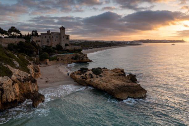 istock Aerial View Over Cala Jovera, Tarragona, Costa Dorada, Spain 2185522302