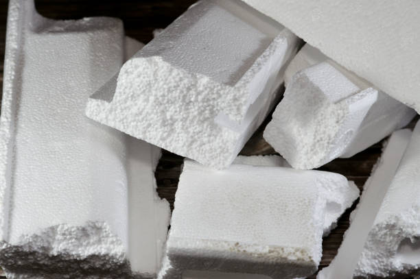 Polystyrene PS, a synthetic polymer made from monomers of the aromatic hydrocarbon styrene, Polystyrene can be solid or foamed