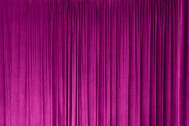 istock Pink curtain in theatre background 2185523470