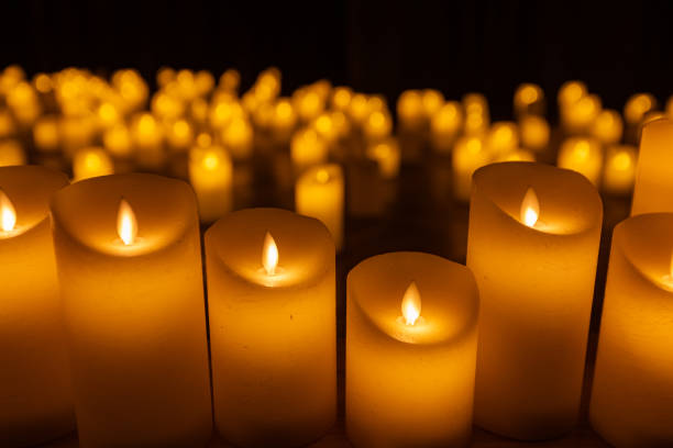 istock blurred symphonic orchestra on stage with lots of candles 2185523795
