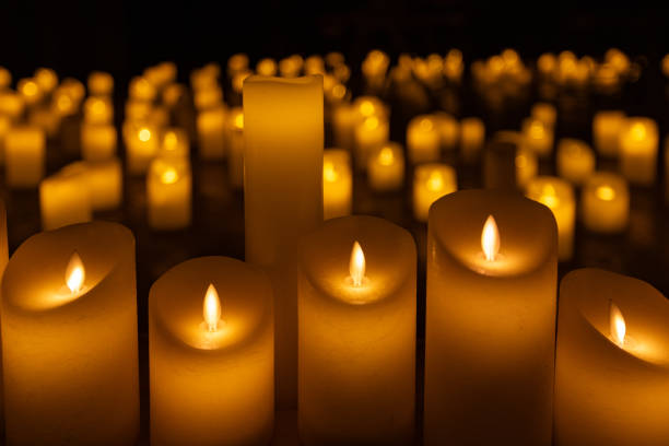 istock blurred symphonic orchestra on stage with lots of candles 2185523806