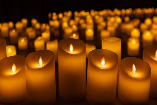 istock blurred symphonic orchestra on stage with lots of candles 2185523838