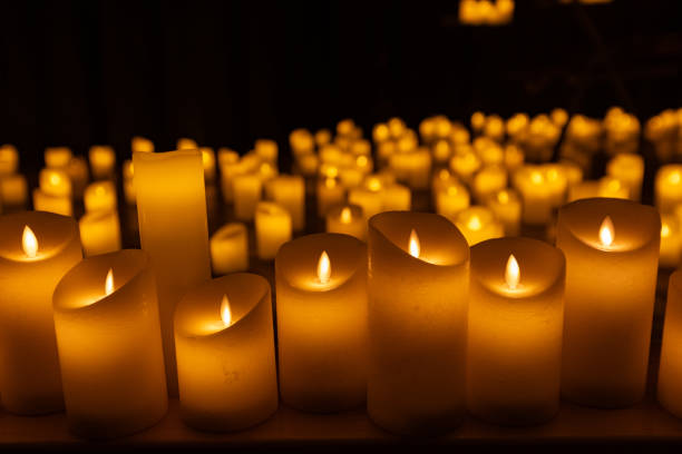istock blurred symphonic orchestra on stage with lots of candles 2185523863