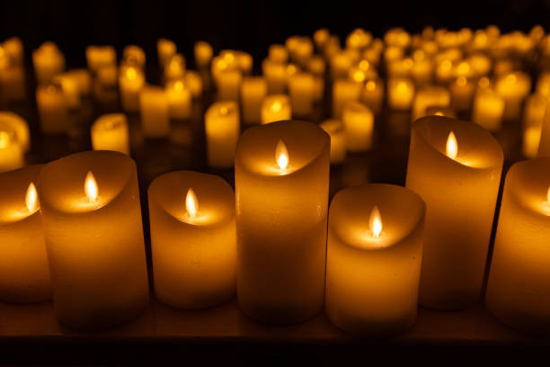 istock blurred symphonic orchestra on stage with lots of candles 2185523884