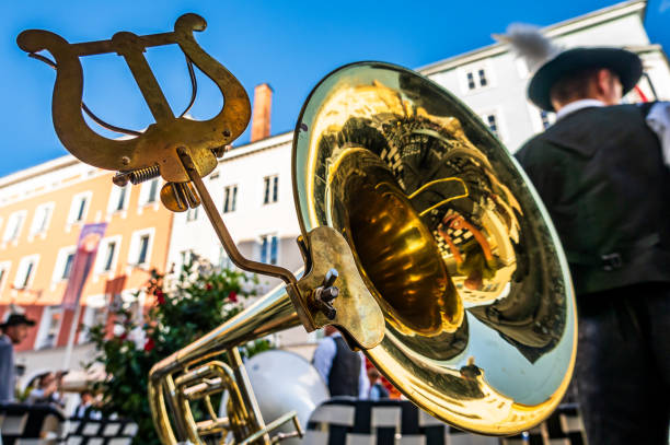 typical music instrument of a bavarian brass band - photo