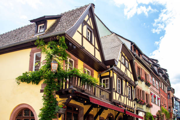 istock Half-timbered houses in Riquewihr 2185535148