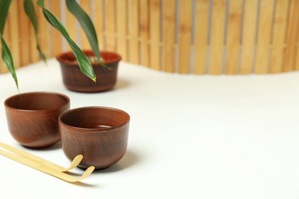 Cozy and tasty hot drink concept - asian tea