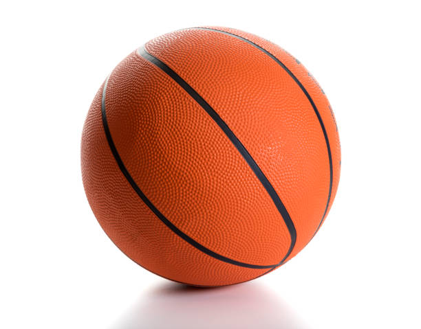 istock Basketball ball isolated on white background 2185541569