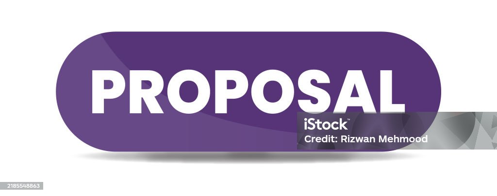 Proposal Proposal Sign Button Label Typescript Vector Template Stock ...