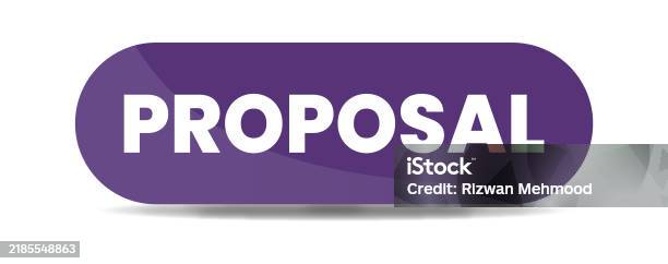 Proposal Proposal Sign Button Label Typescript Vector Template Stock ...