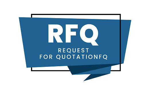 Rfq Request For Quotation Sign Label Typescript Vector Template Stock ...