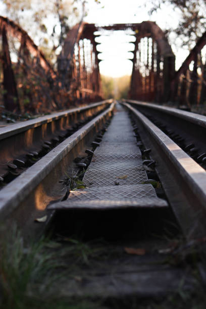 Old railway bridgeUnder the bridge is the old railway track. High quality photo