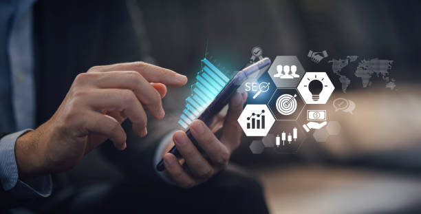 istock Digital Marketing and SEO Strategy Concept on Mobile Device 2185551686