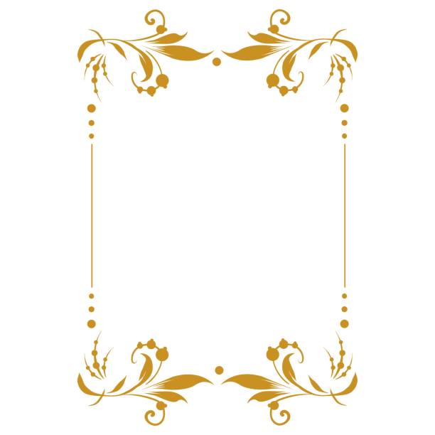 Beautiful floral square frame with vignettes. Design of wedding invitations, anniversaries, congratulations. Beautiful floral square frame with vignettes. Slavic old Russian corners. Design of wedding invitations, anniversaries, congratulations. Vector isolated border. indian wedding stock illustrations
