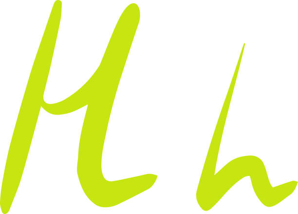 istock Vector letters H of English alphabet in green color 2185559775