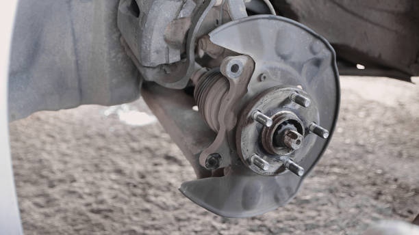 istock Car or Auto Wheel Hub and Wheel Bolt and CV Joint Drive Shaft 2185565002