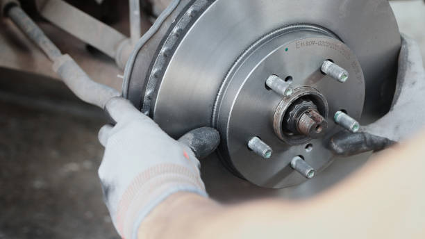 istock Zoom View New Car or Auto Wheel Hub and Disk Brake 2185565022