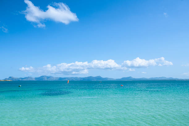 Azure water in Majorca. Holidays in Spain