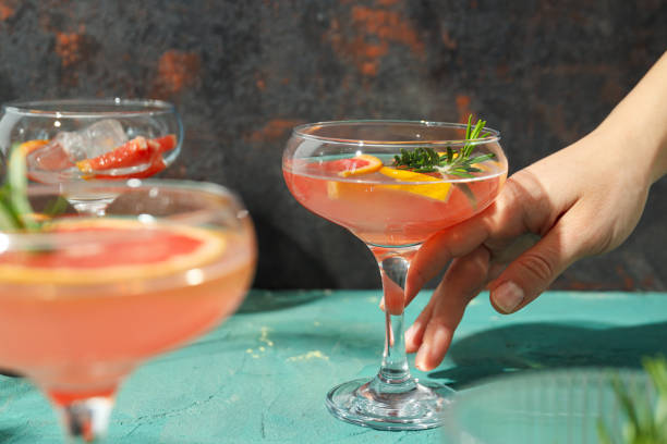 istock Grapefruit cocktail, alcohol or non alcoholic drink for party 2185567771