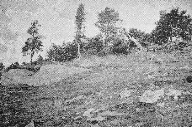 istock Antique image of Worcester and surroundings, Massachusetts: Wachusett Pastures 2185568822