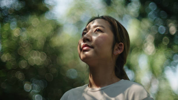 istock Woman resting at nature. 2185569216