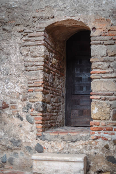istock Ancient wooden door 2185571463