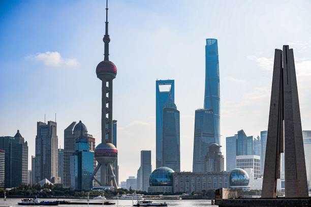 istock Shanghai skyline with the Oriental Pearl Tower 2185575962