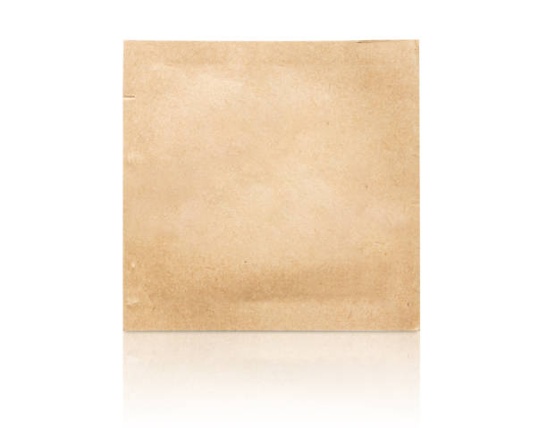 istock Blank brown paper sachet isolated on white background 2185578667
