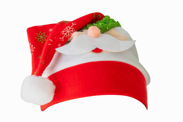 istock Red Christmas Santa Claus hat isolated on white background 2185579848