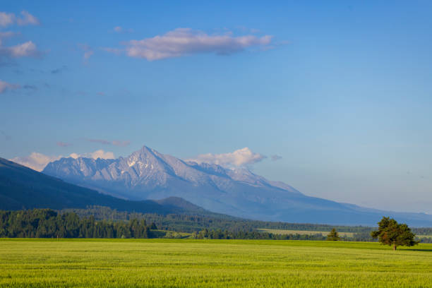 High Tatras with Krivan peak in spring time, Slovakia