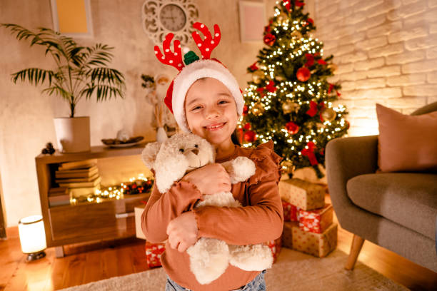 istock Happy girl for Christmas 2185583784