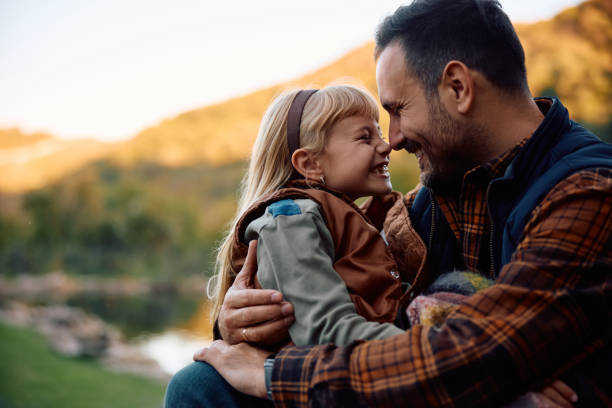 istock Happy father and daughter spending time together in nature. 2185585004